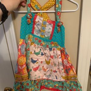 Matilda Jane chicken dress with apron